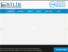 Tablet Screenshot of bilirkompresor.com